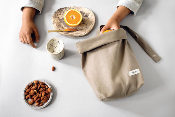 The Organic Company Lunch Bag Heavy canvas 225 Clay