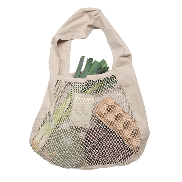 The Organic Company Net shoulder bag Net Fabric (10's x 10's) 202 Stone