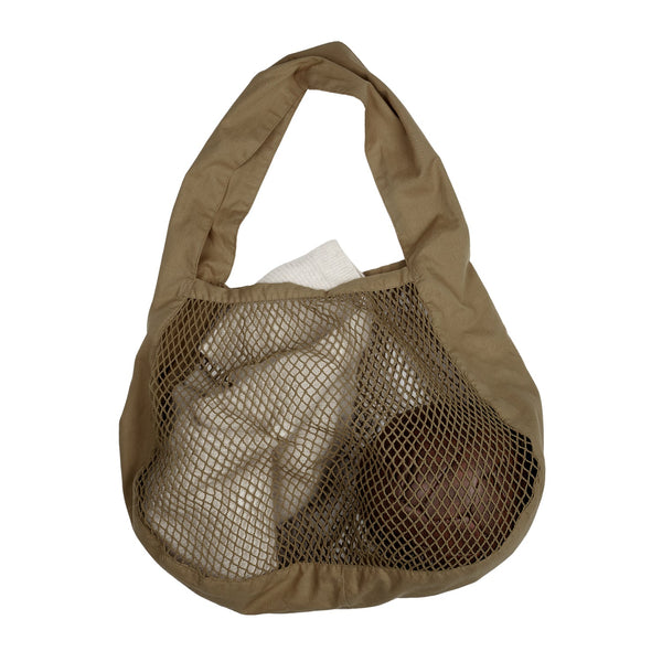 The Organic Company Net shoulder bag Net Fabric (10's x 10's) 215 Khaki
