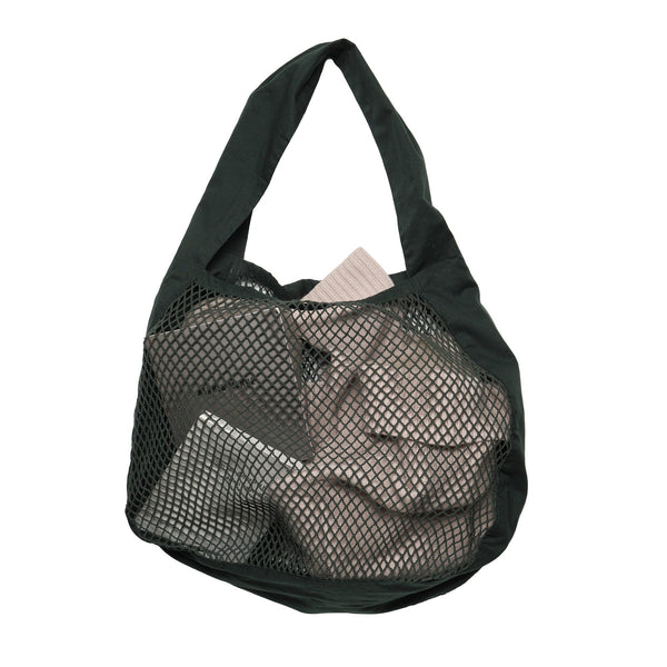 The Organic Company Net shoulder bag Net Fabric (10's x 10's) 400 Dark green